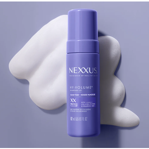Nexxus HY-VOLUME Weightless Lift Cloud Foam PROTEIN FUSION with Collagen Protein & Hyaluronic Acid For Flat & Limp Hair for 48 Hours of Volume 162ml