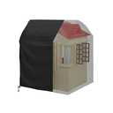 Iceberg Elf Outdoor playhouse covers waterproof, Wooden playhouse cover, 45" L x 40" W x 50" H, Rainproof, Sun Protection dust, , 420D Heavy duty oxford fabric, (Black)