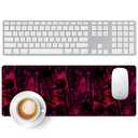 Large Gaming Mouse Pad, Extended Desk Mat with Non-Slip Rubber Base, 31.5 x 11.8 Inch Waterproof Surface, 3mm Thick for Gaming Home and Office (Doodle)