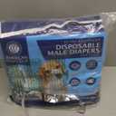 American Kennel Club Male Dog Wrap, Disposable Diapers with Wetness Indicator, Small, 50 Count (S Waist 12 - 19 in)