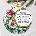 Christmas Ornaments, Going Away, Goodbye, Farewell Gifts for Coworkers - Retirement, Coworker Leaving Gifts for Women, Men - Leaving Job, Moving Away Presents for Friends, Boss, Work Bestie - Design E