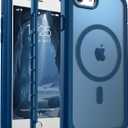 jaroco Magnetic for iPhone SE Case 3rd/2rd,iPhone 8/7 Case, [Compatible with MagSafe][Military Grade Drop Protection][Heavy Duty Protection][Non-Slip] 2-Layer Bumper Phone Case 4.7''-Deep Blue