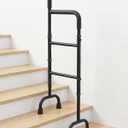 20-Level Adjustable Stair Climbing Assist Cane & Elderly Stair Lift Assist with Anti-Slip Handle & Stabilizing Feet, 300lbs Capacity for Seniors, Standard Steps-Patent Pending
