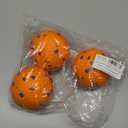 ALPI Chomp Ball - Durable Chew Toys for Dogs & Other Pets - Stimulating Dog Toys for Aggressive Chewers - Soft Dog Chews - 3-Pack, Orange