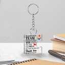 Team Appreciation Gifts for Employee Coworker Staff Bulk, Teamwork Thank You Gift Set Puzzle Piece Acrylic Keychains
