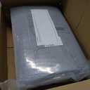 HARBOREST Chair Cushions for Dining Chairs Set of 6 - Chenille Tufted Kitchen Chair Cushions with Ties and Non-Slip Bottom, Foam Chair Pads for Dining Chairs, 17" x 17", Grey