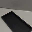 MAONAME Black Bathroom Vanity Tray, Rustic Long Narrow Rectangle Farmhouse Wood Countertop Organizer Tray for Candle, Perfume - 15.7" L x 6.8" W