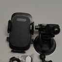 HTU [True Military-Grade] 2025 Upgraded Car Phone Holder 【Safety Certs & No Smell】 Cell Phone Holder for Car Mount for Dashboard Windshield Air Vent Long Arm Thick Case, Black