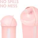 Boon Swig Toddler Silicone Straw Cup, 9 Ounces Pink