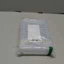 Fockety Bead Organizer Box, Transparent Craft Storage Box Mini Clear Bead Storage Containers with Hinged Lid Labels Rectangle Craft Supply Case for Bead, Nail, Jewelry, Art, DIY Crafts