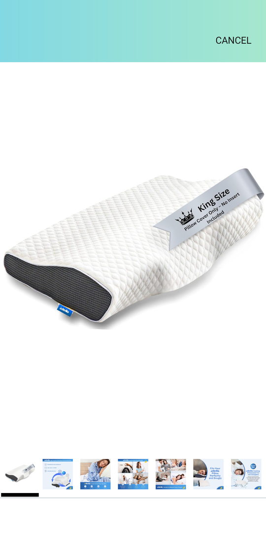 Derila King Size Pillowcase | Designed to Keep Your Derila Memory Foam Pillow for snoring Relief Covered and Protected with This Crisp, Clean, White Pillowcase Made from Premium Materials