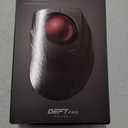 ELECOM DEFT PRO Trackball Mouse, Wired, Wireless, Bluetooth 3 Types Connection, Ergonomic Design, 8-Button Function, Red Ball, Windows11, MacOS (M-DPT1MRXBK)