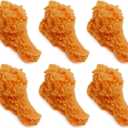 6 Pcs Artificial Chick Legs, Fake Fried Chicken Model, Simulated Chicken Legs, Fake Lifelike Food Props for Home Kitchen Party Decoration Photography Props Sample Display