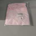 Cioatin Women Y2K Strapless Striped Asymmetric Bandeau Tube Top Sleeveless Slim Fit Slit Summer Going Out Crop Tank Aesthetic Pink (Pink, L)