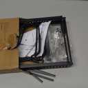 MUDEELA Pots and Pans Organizer Rack for under Cabinet, Expandable 11.81''-22.85'' Pot Lid Kitchen Cabinet Organizer Holder with 10 Adjustable Compartment Cutting Board Organizer for Pan Lid, Bakeware