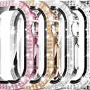 Simpeak 5-Pack Women Bling Screen Protector Case Compatible with Apple Watch 38mm 40mm 41mm 45mm Series 11 42mm 46mm, Screen Case Compatible with iWatch Series 11 10 9 8 7 6 5 4 3, 42mm(Series 10/11)