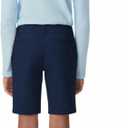 French Toast Girls' Adjustable Waist Twill Bermuda Shorts, Navy, 5 (Blue)