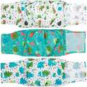 2 x MICOOYO Belly Bands for Male Dogs, 3 Pack Reusable Dog Diapers Male for Puppy Doggie, Washable Male Dog Wraps (S, Animals)