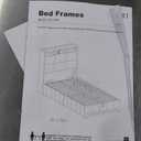 Rolanstar Bed Frame Twin Size with Lift Up Storage, Charging Station & LED Lights, Upholstered Storage Headboard, Heavy Duty Wooden Slats, No Box Spring Needed, Noise Free, Easy Assembly, Dark Grey