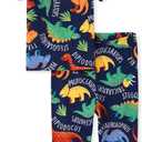 The Children's Place Baby Boys' Dino Allover Snug Fit Cotton 2 Piece Cotton Pajamas