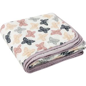 ZPECC Muslin Toddler Blanket Thicker, 47x47 Organic Cotton Kids Quilt Hypoallergenic for Baby Essentials Crib Stroller Daycare Cot, Butterfly