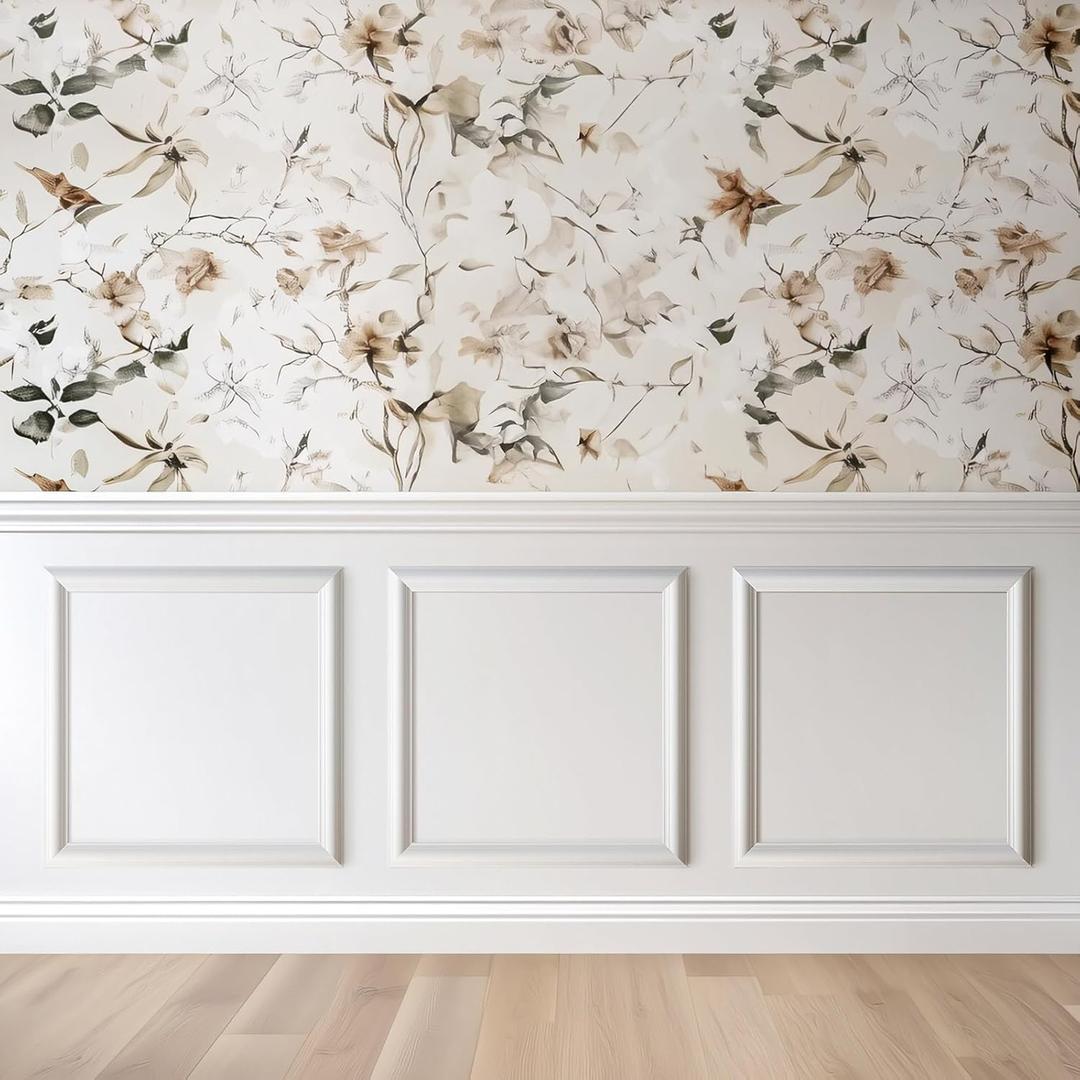 NOTASA Peel and Stick Wall Molding Kit, Accent Wall Panels for Interior Wall Decor with Double-Sided Tape, 3 Set Pre-Cut PS Wainscoting Panels (20 * 20 In)