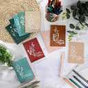 Affrolling 100 Pcs Inspirational Notebooks with Pen Bulk Motivational Mini Notepads Graduation Gift for Teacher Appreciation Gift for Employee Coworker Staff Secretary Assistant Nurse (Retro Colors)