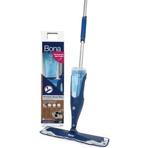 Bona Hardwood Floor Premium Spray Mop - Includes Hardwood Floor Cleaning Solution and Machine Washable Microfiber Cleaning Pad - Dual Zone Cleaning for Faster Cleanup - Spray Mop for Wood Floors
