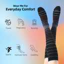 Soft Cotton Compression Socks for Women Men 20-30mmHg - Knee High Support for Circulation, Nurses, Pregnancy, Travel