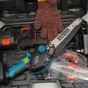 Electric Hand Saw for Pruning Small Trees, Brushless 8 inch & 6 inch Portable Mini Chainsaw with 2 Rechargeable Batteries, 1000W Handheld Chain Saw for Wood Cutting, Gardening Gifts for Men Dad (Blue)