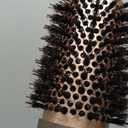 FIXBODY Hair Brush, Round Brush for Blow Drying, Curling, Styling, Nano Thermal Ceramic & Ionic Tech, Boar Bristle, 3.3 inch, 2 inch Barrel, for Women, Volume & Shine, Brown, Hair Brush for Thick Hair