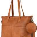 BERLINER BAGS Vintage Genuine Leather Handbag Julia, Large Tote Bags for Women, Computer Bag for Laptop, Work Bag - Brown | Work Bag, for Laptop, Large, Genuine Leather, Vintage, Computer Bag