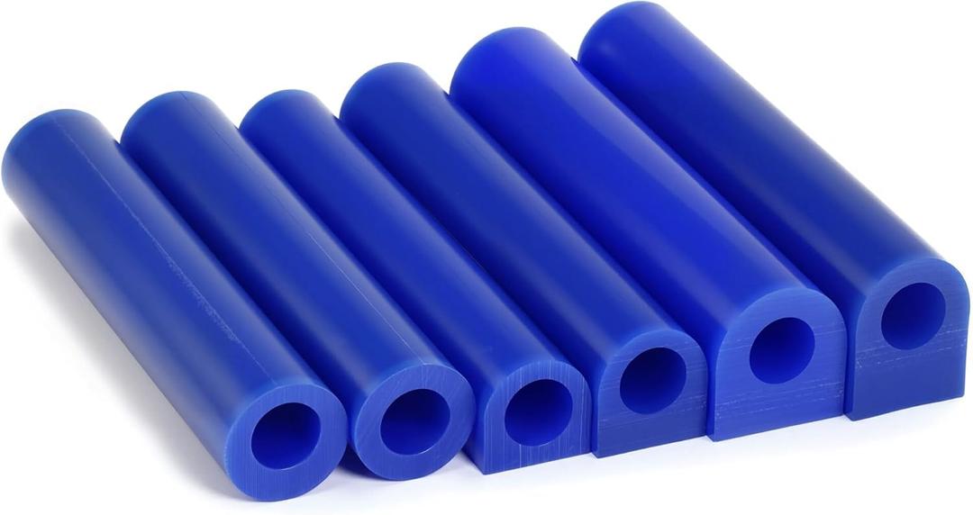 Yoption 6 Pcs Casting Wax, Carving Wax Ring Hole Tube for Making DIY Jewelry Ring Casting Mold and Craft Making, Blue