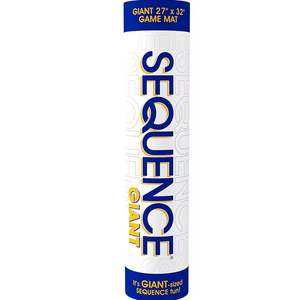 Jumbo Sequence Game - Tube Edition with Cushioned Mat, Cards and Chips [Board Game, 2-12 Players]