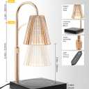 DORESshop Candle Warmer Lamp, Electric Candle Lamp Warmer with Timer(2H/4H/8H), Adjustable Height & Heat with 2 Bulbs, Ideal Gifts.