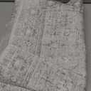 LIVEBOX Washable Runner Rug 2.5x8 - Long Grey Kitchen Rug, Low-Pile Floral Oriental Anti-Skid Carpet Runners for Hallway Bedroom Entryway, Silverygray (Silvergray)