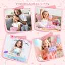 YOOLIFE Pencil Case for Girls, Cute Pencil Pouch Box, Unicorn Pen Case with Handle, Large Capacity Aesthetic School Supplies for Girl Kids, Birthday Gifts for 6 7 8 9 10 11 12 13 Year Old Girls, Beige