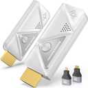 Wireless HDMI Transmitter and Receiver 328FT/100M,4K Decode 1080P Output Wireless HDMI Extender,2.4G/5G Plug&Play Portable Wireless,for Streaming Video and Audio to Monitor from Laptop/TV Box