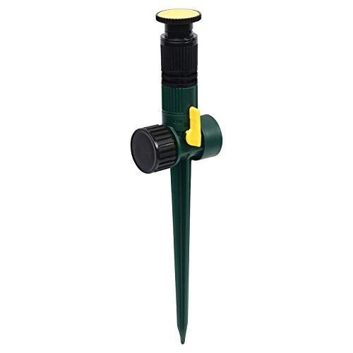 Melnor Multi Adjustable Lawn Sprinkler on a Spike with Integrated Flow-Control, Waters Up to 30 ft. Diameter, Adjustable Spray Angle ,Direction and Lengt 2Pcs