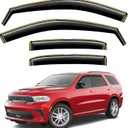in-Channel Window Rain Guards Intended for Dodge Durango 2011-2025 Vent Visors Window Visors Extra Durable Window Deflectors Vent Shades Car Accessories-4 pcs 6-Q15
