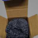 MIULEE Pack of 2 Lumbar Couch Throw Pillow Covers 20x12 Inch Coastal Navy Blue Modern Boho Accent Decorative Pillow Covers Soft Chenille Farmhouse Cushion Covers for Home Decor Bed Sofa Living Room