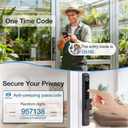 Sliding Door Smart Lock, Sliding Glass Door Lock with Fingerprint, Smart Mortise Lock with APP IC Card Code Keys, Patio Door Double Hook 2885 Mortise Lock Set with Handle