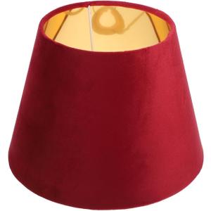 DOITOOL E27 Lamp Shade for Table Lamp, Red Lamp Shade, Barrel Cloth, Small s for Floor Light Ceiling Light Covers, Replacement for Bedroom Living Room Decor