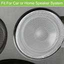 ACROPIX Universal 7 Inch Speaker Grills Mesh for Audio Subwoofer 183x193x11mm Grille without Frame White - Pack of 1