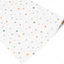 Breling 6 Rolls Polka Dot Bulletin Board Paper Roll 4 x 12 ft Fade Resistant Paper Colored Background Roll Bulk for Art Classroom Decor Drawing Craft(Vivid)