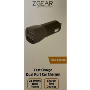 ZGear 24 W Dual USB Car Charger