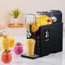 Slushie Machine, Sand Ice Maker, Frozen Drink Maker with 6 Preset Modes | No Ice Needed | Self-Cleaning Slush Machine for Home or Commercial Use | Perfect for Smoothies, Margaritas, Milkshakes (Gray)