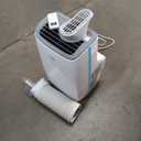 BLACK+DECKER Portable Air Conditioner, 8,000 BTU (3,950 BTU SACC) for Rooms up to 400 Sq. Ft., Portable AC with Follow Me Remote Control and Window Kit, BPACT08WT, White