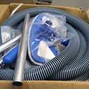4 Pcs Swimming Pool Cleaning Kit with 1-1/2" x 30 ft Hoses | Flexible Pool Vacuum Head and 59.8'' Pole, 17.5'' Cleaning Brush, Inground Above Ground Cleaner Tool Supplies