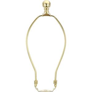 PATIKIL 9 Inch Lamp Harp Kit with Finial, 1 Set Detachable Shade Bracket Holder, DIY Lighting Accessories for Table Floor Lamps, Gold Tone